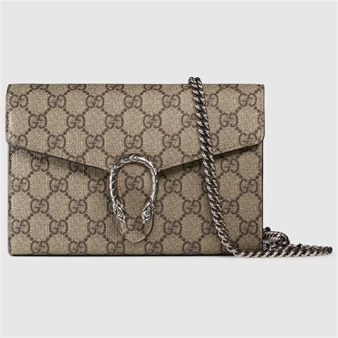 gucci dionysus black wallet on chain|Gucci interlocking wallet.